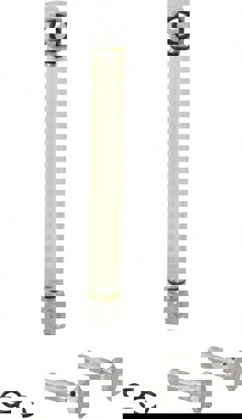 1/2-20 Thread, 6-9/32 Inch Sight Length, 125 Max psi, Closed Circuit Liquid Level Rigid Plastic Sight Gauge
